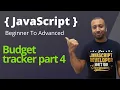 javascript bangla tutorial 16 budget tracker app phase 4