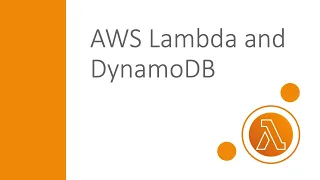 AWS Lambda and DynamoDB