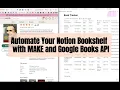 Auto generate your Bookshelf Data with using MAKE and Google Book API
