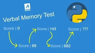 The Verbal Memory Test stood no chance - Human Benchmark Verbal Memory Test with Python