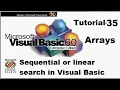 Sequential search or linear search in visual basic programming Tutorial 35