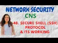 Secure Shell SSH Protocol its Working CNS