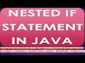 java NESTED IF in very simple steps HINDI with practical by UMESH CHANDRA - SOFTECHNO
