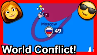 Paper io 2 World Conflict GAMEPLAY poki com