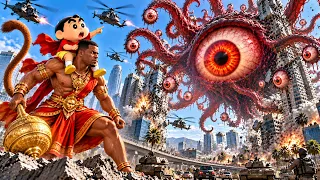 GTA 5 Franklin Saves Sleeping Shinchan from a Silent Eye Monster Attack!
