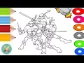 TMNT Ninja Turtles Coloring Book - Learn Colors
