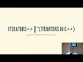 CppAfrica March 2026 Meetup - Iterators or Iterators in C
