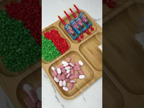 Filling platter with sweets #shorts #asmr