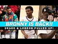 Bronny s BACK Drake and LeBron Watch the Game of the Year