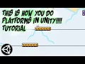 Unity Platformer tutorial