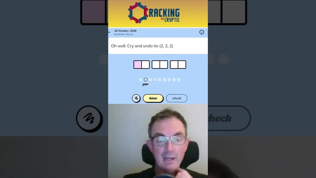 MinuteCryptic in a Minute - 18 October 2026 - #amen