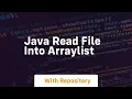 java read file into arraylist