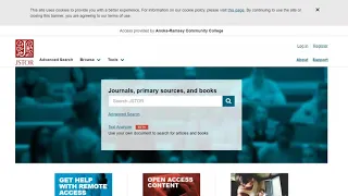 Using the JSTOR database