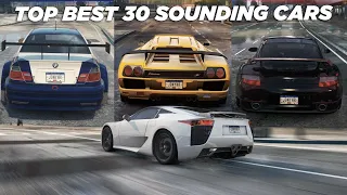 NFS Most Wanted 2012 Top 30 Best Sounding Cars 