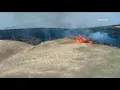 Fire near Highway 55 blocks northbound traffic on July 23