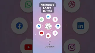 Creating an Eye-Catching Animated Social Share Button with CSS JavaScript Fun Web Dev Project