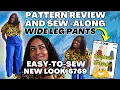 SEW - ALONG New Look 6769 N6769 Vogue 9361 V9361 Wide Leg Pants Sew Along