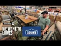 We went to Lowes to check out Patio Furniture