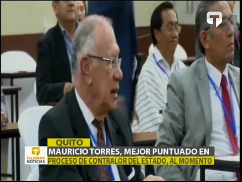 Mauricio Torres, mejor puntuado en proceso de contralor del estado, al momento