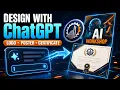 Create a Logo Poster Certificate with ChatGPT Complete AI Design Tutorial