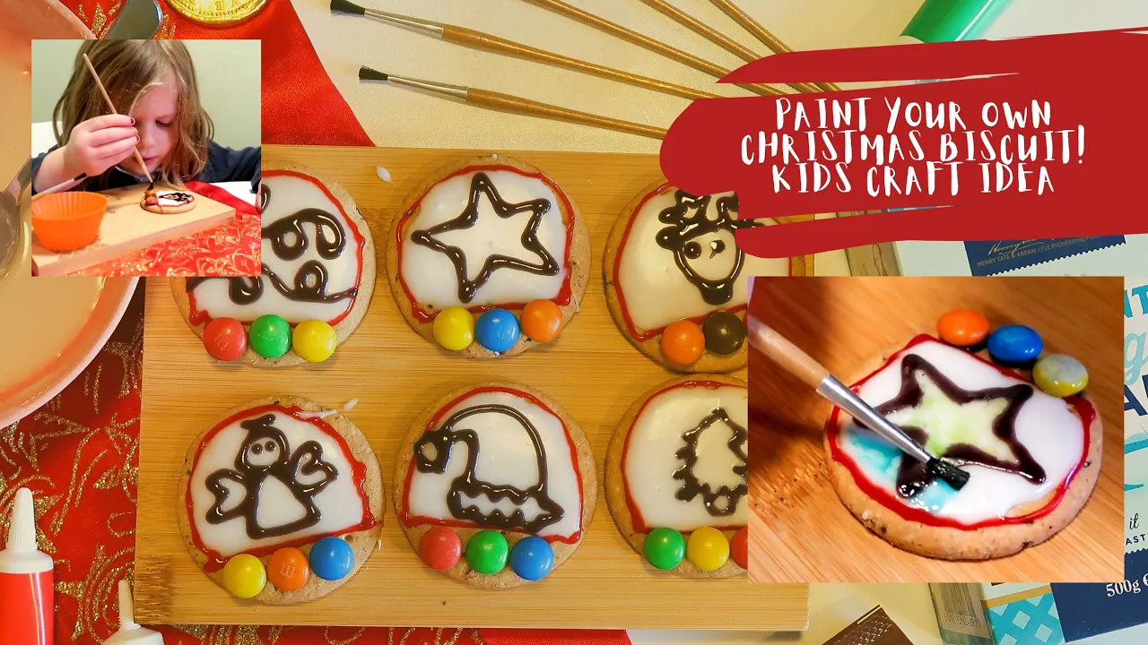 Homemade paint your own biscuits  fun festive craft idea for the kids