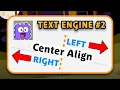 TEXT ENGINE Centering Text More Scratch Tutorial