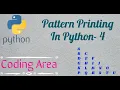 Pattern Printing Printing Alphabet in Right Angle Triangle Shape Coding Area