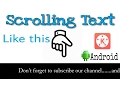 How to add Scrolling Text on s on android using Kinemaster