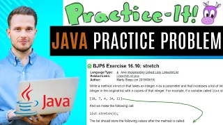 Java Practice It Exercise 16 10 stretch LinkedLists instance methods