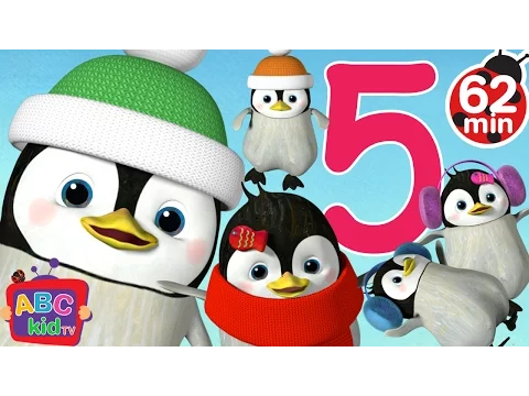 Download MP3 Five Little Penguins Jumping on the Bed + More Nursery Rhymes \u0026 Kids Songs - CoComelon