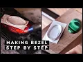 SILVER BEZEL for cabochon STEP BY STEP with list of tools How to make a bezel setting