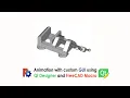 FreeCAD 0 20 Animation with GUI using Qt Designer and FreeCAD Macro example