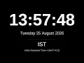 LIVE IST Clock India Standard Time UTC 5 30 Market Open Delhi Mumbai Hyderabad
