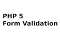 PHP 5 Form Validation