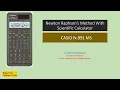 Newton Raphson s Method with Scientific Calculator CASIO fx-991 MS Short Trick for direct root