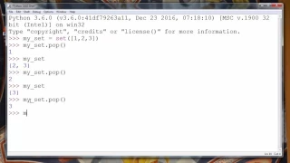 How to Remove an arbitrary item from the Set in Python programming language