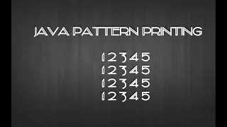 Java Programming Patterns with example