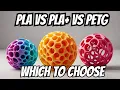 Lagu PLA vs PLA+ vs PETG: Which Should You Choose?