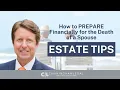 How to PREPARE Financially for the Death of a Spouse