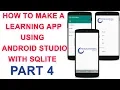 How to Make a Learning App Using Android Studio with Sqlite Part 4