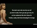 Taylor Swift - Vigilante Shit (lyrics)