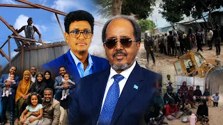 Shacabkii Magaalada Muqdisho oo Maanta ku Calaacalay "Illaahayoow Hassan Alshabaab ayaa noo dhaanta"