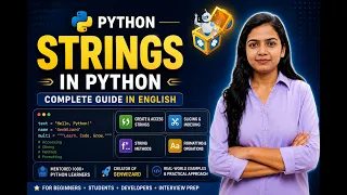 Strings in Python Complete Tutorial for Beginners In English