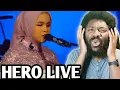 Lagu Putri Ariani  Performs HERO LIVE at resort world sentosa REACTION VIDEO