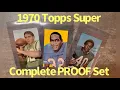 1970 Topps Football COMPLETE PROOF SET