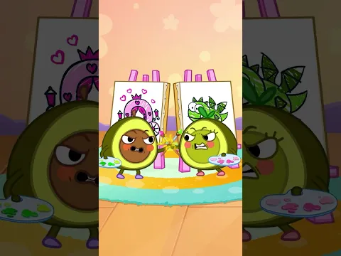 Drawing colors mixed up! Kids painting fun story