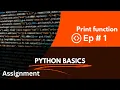 Mastering Python Understanding the Print Function and Code Execution - Barython