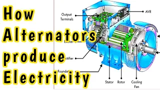Download How an Alternators work | How 3 phase Electricity produce | Generator working principle brushless MP3