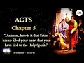 The Holy Bible Acts 5 Ananias and Sapphira Bible NIV
