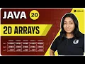 2D Arrays Why use them Taking 2D Arrays as Input Lecture 20 Java and DSA Foundation Course